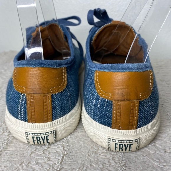 Frye “Gia” Blue Striped Sneakers Size 11 - Picture 7 of 12